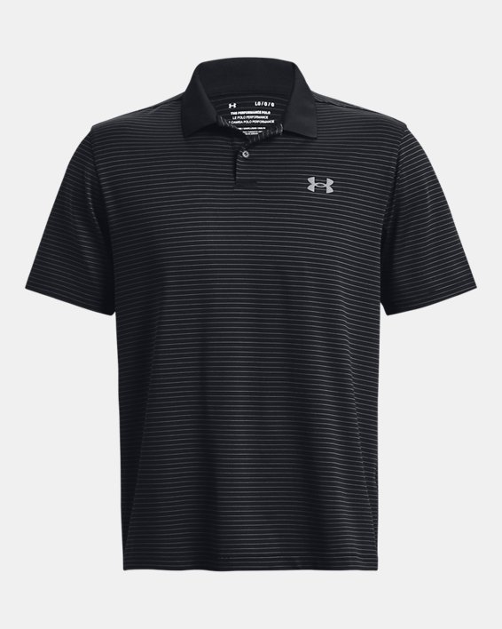 Men's UA Matchplay Stripe Polo in Black image number 4